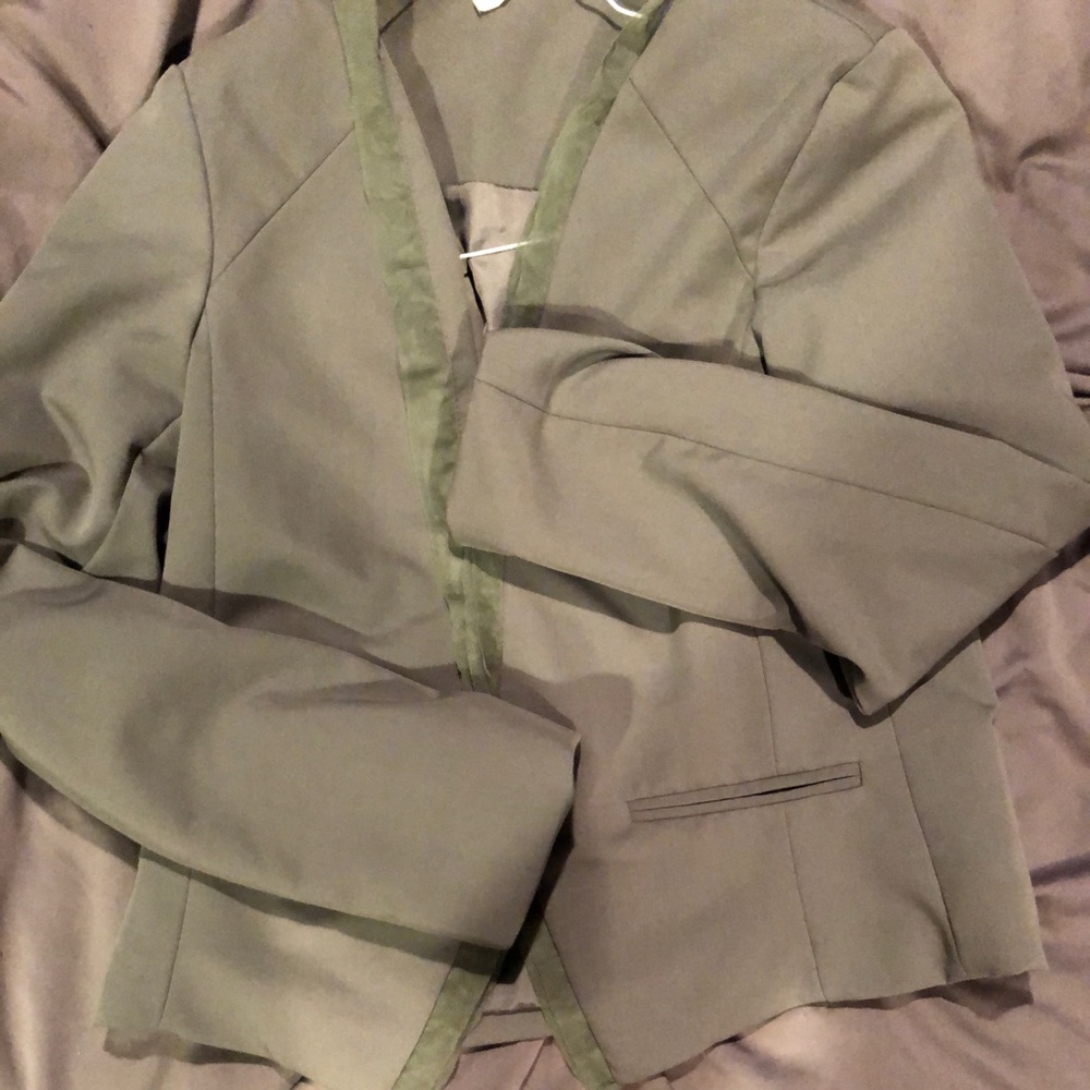 Necessary objects olive blazer